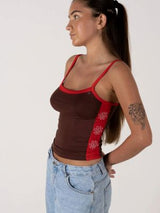 Too Cute Singlet - Choc TOP InnerRelm 