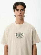 Destroyed Retro Tee - Moonbeam T-SHIRT AFENDS 