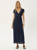 Felicity Seersucker Maxi Dress - Thea Midnight MAXI DRESSES AFENDS 