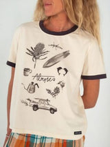 Yaz Artifacts Ringer Tee - Sand T-SHIRT ATMOSEA 