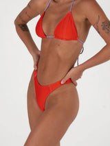 Too Busy Triangle top - Red SWIM TOP InnerRelm 
