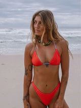 Too Busy Bikini Bottoms - Red SWIM BOTTOMS InnerRelm 