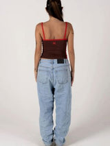 Too Cute Singlet - Choc TOP InnerRelm 