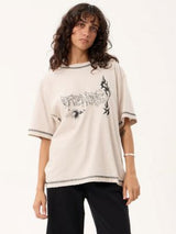 Yang Heavyweight Boxy Tee - Unisex - Moonbeam T-SHIRT AFENDS 