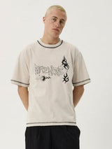 Yang Heavyweight Boxy Tee - Unisex - Moonbeam T-SHIRT AFENDS 