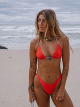 Too Busy Triangle top - Red SWIM TOP InnerRelm 
