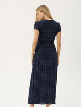 Felicity Seersucker Maxi Dress - Thea Midnight MAXI DRESSES AFENDS 