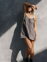 Ari Dress - Maple Gingham MINI DRESSES THE BARE ROAD 