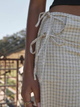 Sofia Wide Leg Pant Wide Leg Pant - Reverb Moonbeam Check PANTS AFENDS 