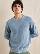 Polu Crew Knit - Washed Blue JUMPER RHYTHM 