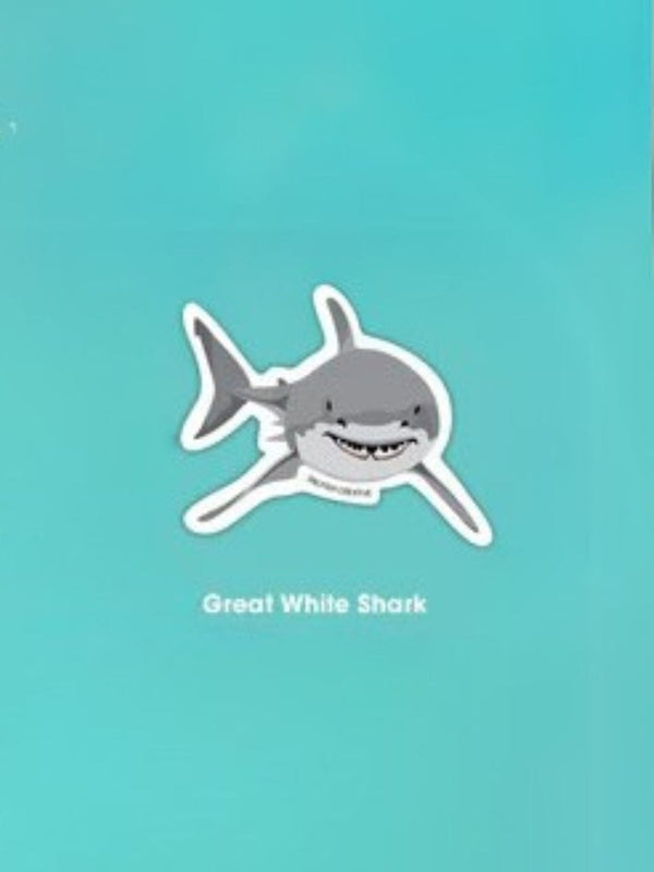 Sticker - Great White Shark STICKERS SAILFISH CREATIVE 