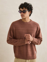 Jackson Stripe Knit - Vintage Clay JUMPER RHYTHM 