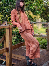 Signature Stripe Pants - Tangerine PANTS ORBIT THE LABEL 