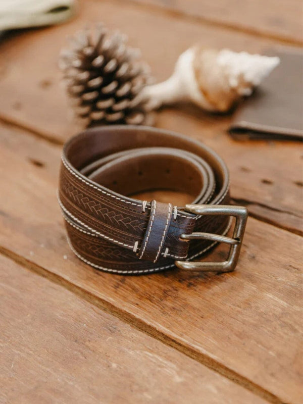 Russet Handcrafted Leather Belt BELT OTTWAY THE LABEL 