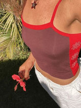 Too Cute Singlet - Choc TOP InnerRelm 