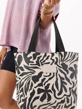 Float Day Tripper - Black on Sandstone SPLASH PROOF BAG ALOHA COLLECTION 