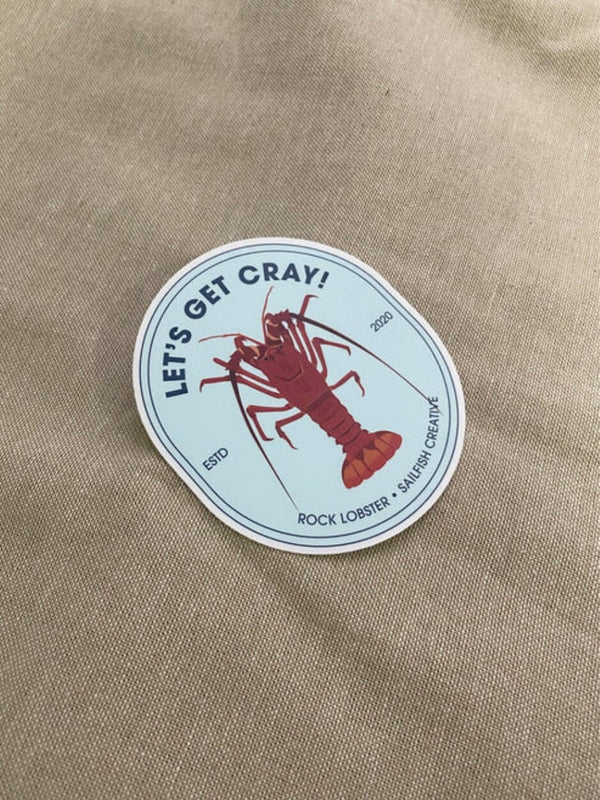 Sticker - Crayfish Pun STICKERS SAILFISH CREATIVE 