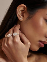 Dainty Starfish Studs - Silver EARRINGS MIDSUMMER STAR 
