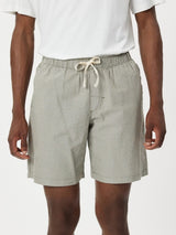 Seersucker Stripe Jam - Olive SHORTS RHYTHM 