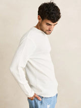 Classic Waffle Knit Vintage White JUMPER RHYTHM 