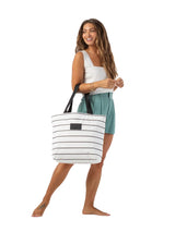 Day Tripper Pinstripe - Black/White TOTE BAG ALOHA COLLECTION 