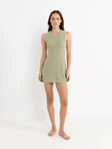 Abby Knit Tank Dress - Fern DRESSES RHYTHM 