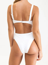 Isabella Hi Hip Pant - White BOTTOMS RHYTHM 