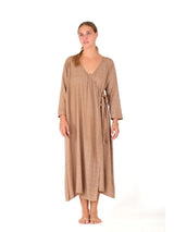 Santo Organic Sugarcane Wrap Dress - Coconut DRESSES Zaya & Kai 