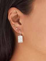 Sun and Moon Tarot Huggies - Silver EARRINGS MIDSUMMER STAR 