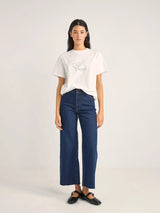 Vino Boyfriend Tee - White T-SHIRT RHYTHM 