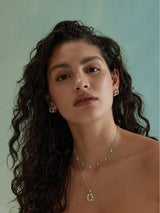 Starburst Silver Hoops EARRINGS TONIMAY 