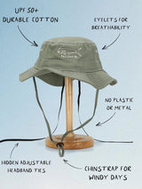 Mahi Mahi Wide Brim BUCKET HAT PALLION POINT 