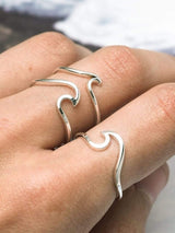 Dainty Ocean Ripple Ring - Silver RINGS MIDSUMMER STAR 