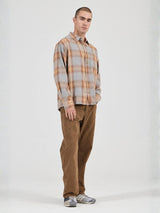 Campus Check Long Sleeve Shirt - Dove Grey LONG SLEEVE ROLLAS JEANS 