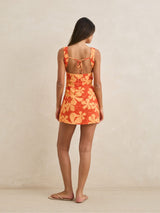 Melia Floral Mini Dress - Red MINI DRESSES RHYTHM 