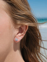 Sand Dollar Studs in Sterling Silver EARRINGS MALAKAI THE LABEL 