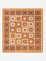 Granny Square Throw - Chai PICNIC BLANKETS WANDERING FOLK 