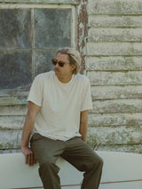 Classic Cotton Vintage T-Shirt - Vintage White T-SHIRT RHYTHM 