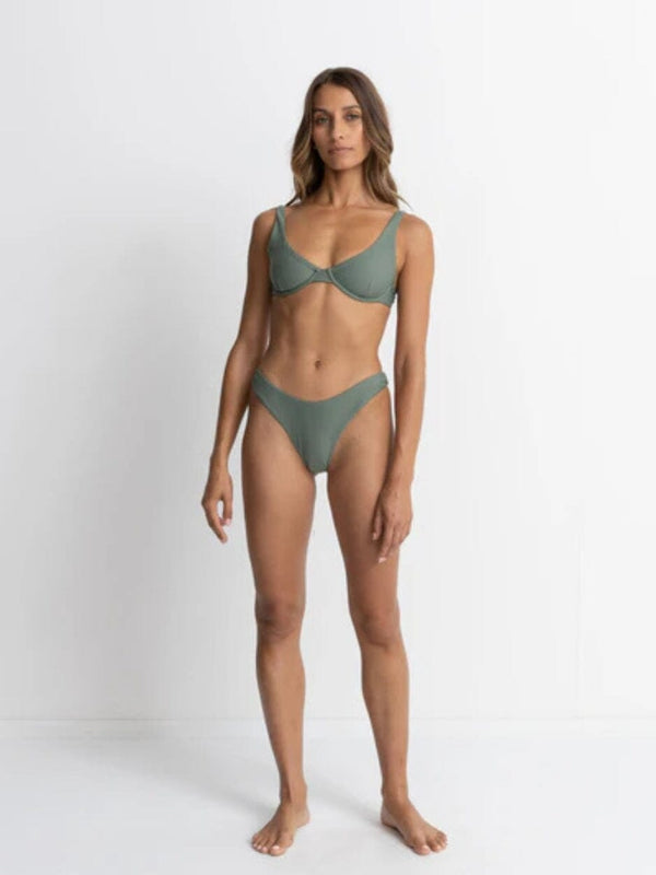 Classic Underwire Top - Olive SWIM TOP RHYTHM 