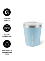 8oz Insulated Coffee Cup - BPA and Toxic Free - Bay Blue INSULATED KEEP CUP PROJECT PARGO 