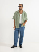 Oasis SS Shirt - Desert Grass BUTTON UP RHYTHM 