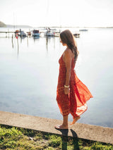 Iris Sun Dress - Red MAXI DRESSES ISLE OF WILD 