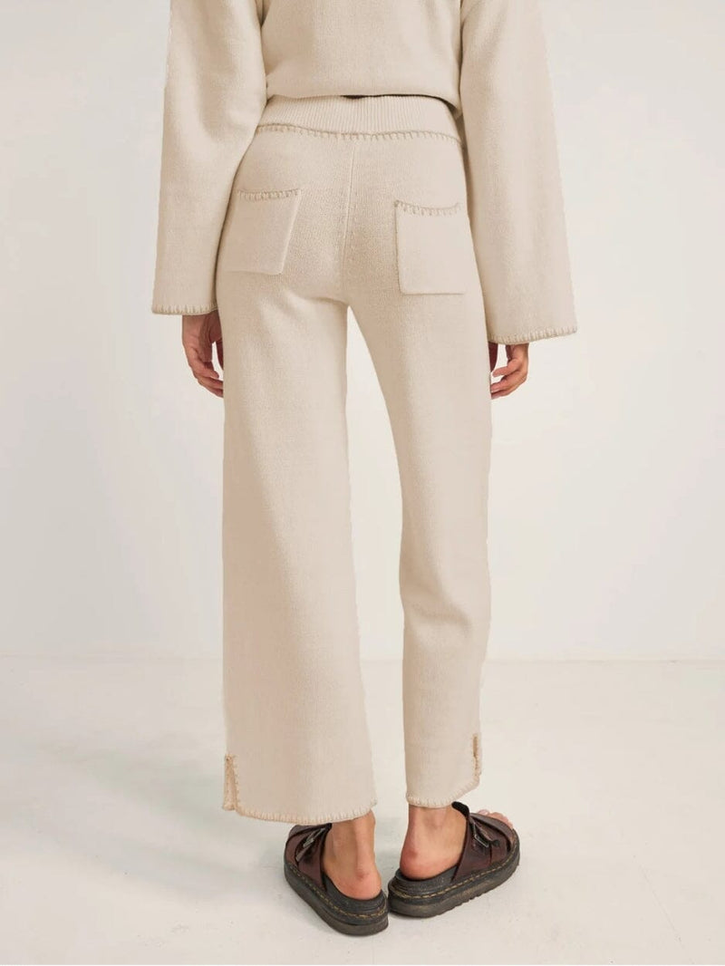 Bondi Knit Straight Leg Pant - Natural PANTS RHYTHM 