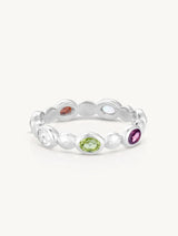 Pebble Mixed Silver Stacker RINGS TONIMAY 