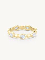 Pebble Moonstone Gold Stacker RINGS TONIMAY 