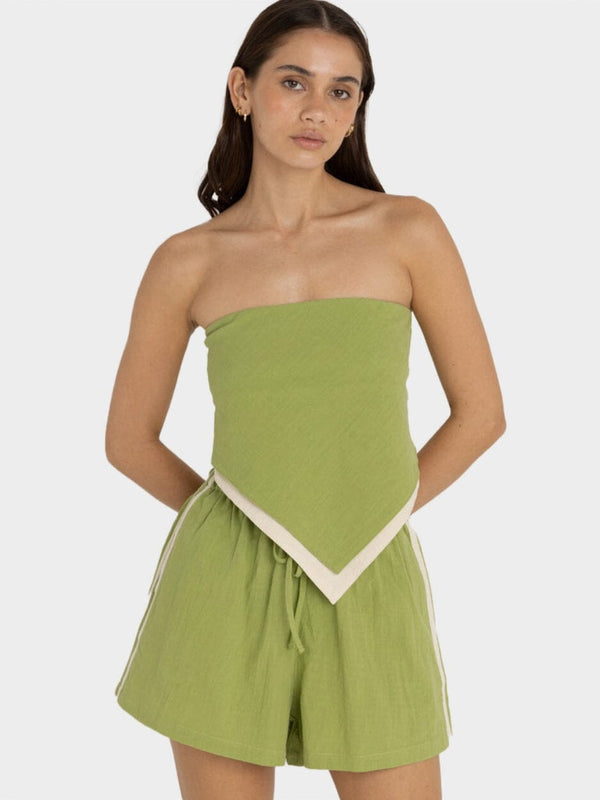 Lara Scarf Top - Green TOP RHYTHM 