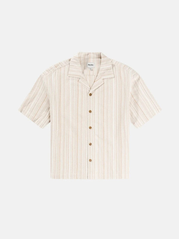Benny Relaxed Stripe Ss Shirt - Cream BUTTON UP RHYTHM 
