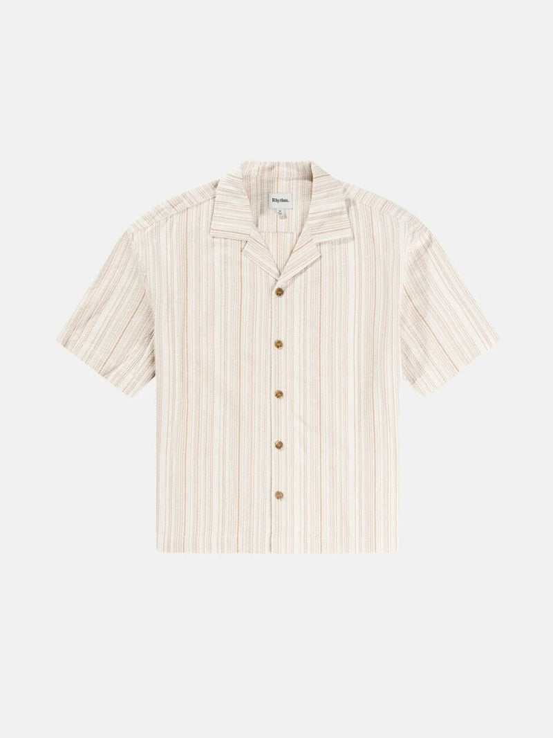 Benny Relaxed Stripe Ss Shirt - Cream BUTTON UP RHYTHM 