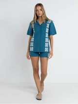 Solitude Knit Shirt - Pacific TOP RHYTHM 