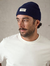 Fisherman Beanie - Dark Blue BEANIE McTAVISH 